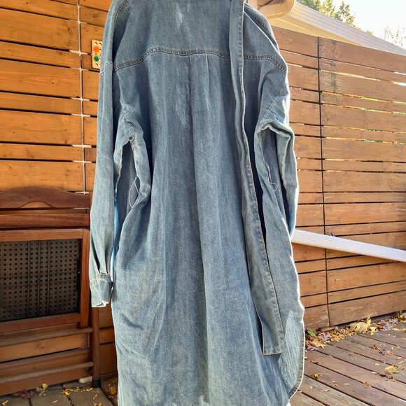 Olivaceous Denim Shirt Dress (Small) - BNWT - Picture 3 of 5